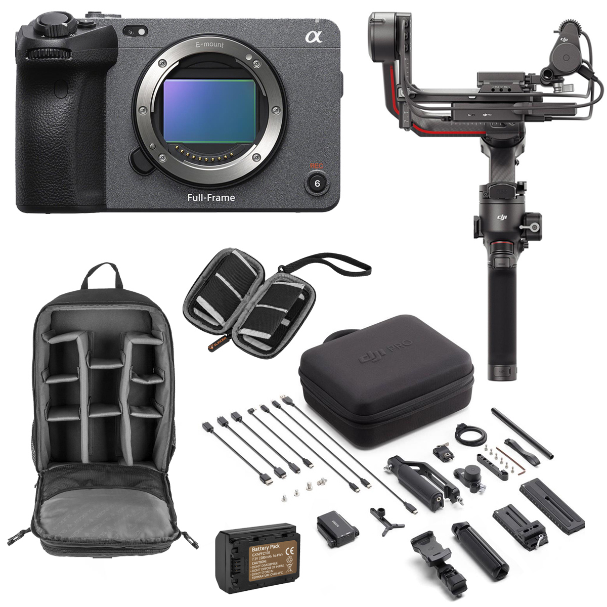 

Sony FX3 Full-Frame Cinema Line Camera with DJI RS 3 Pro Combo Gimbal
