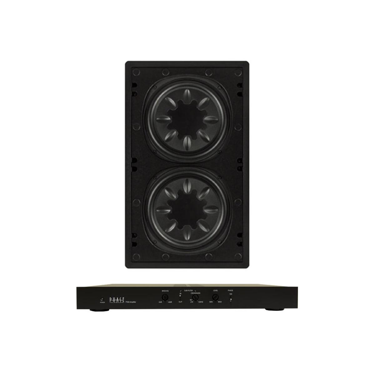Image of SolidDrive PhaseTech IW210 10&quot; In-Wall Subwoofer with P350 Amplifier