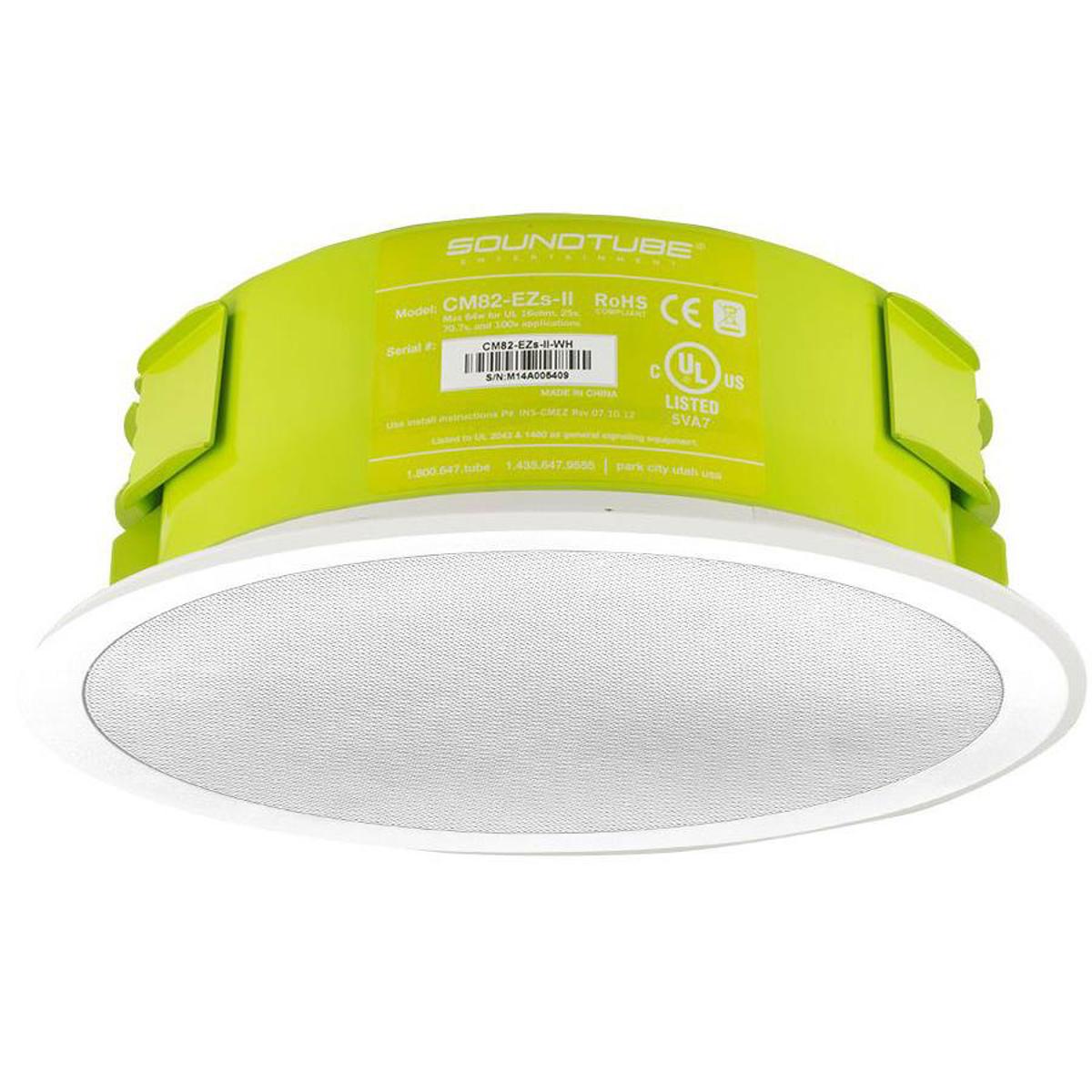 

SoundTube CM82-EZs-II 8" 2-Way In Ceiling Speaker with Short Can, White, Single