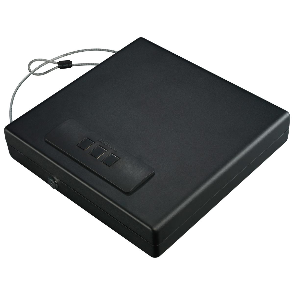 

Stack-On Large Case with Biometric Lock, Black