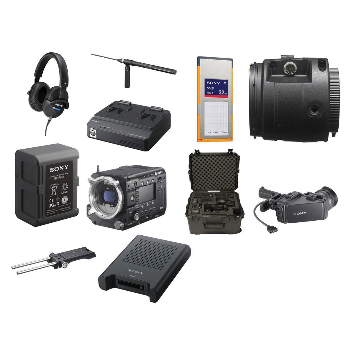 Image of Sony PMW-F5 Documentary Camcorder Kit with DVF-L350 LCD Viewfinder