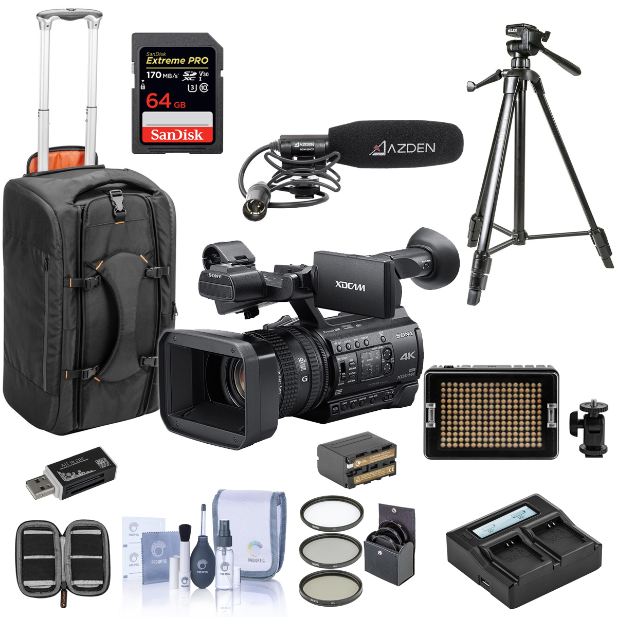 

Sony PXWZ150 4K Handheld XDCAM Professional Camcorder With Free Accessory Bundle