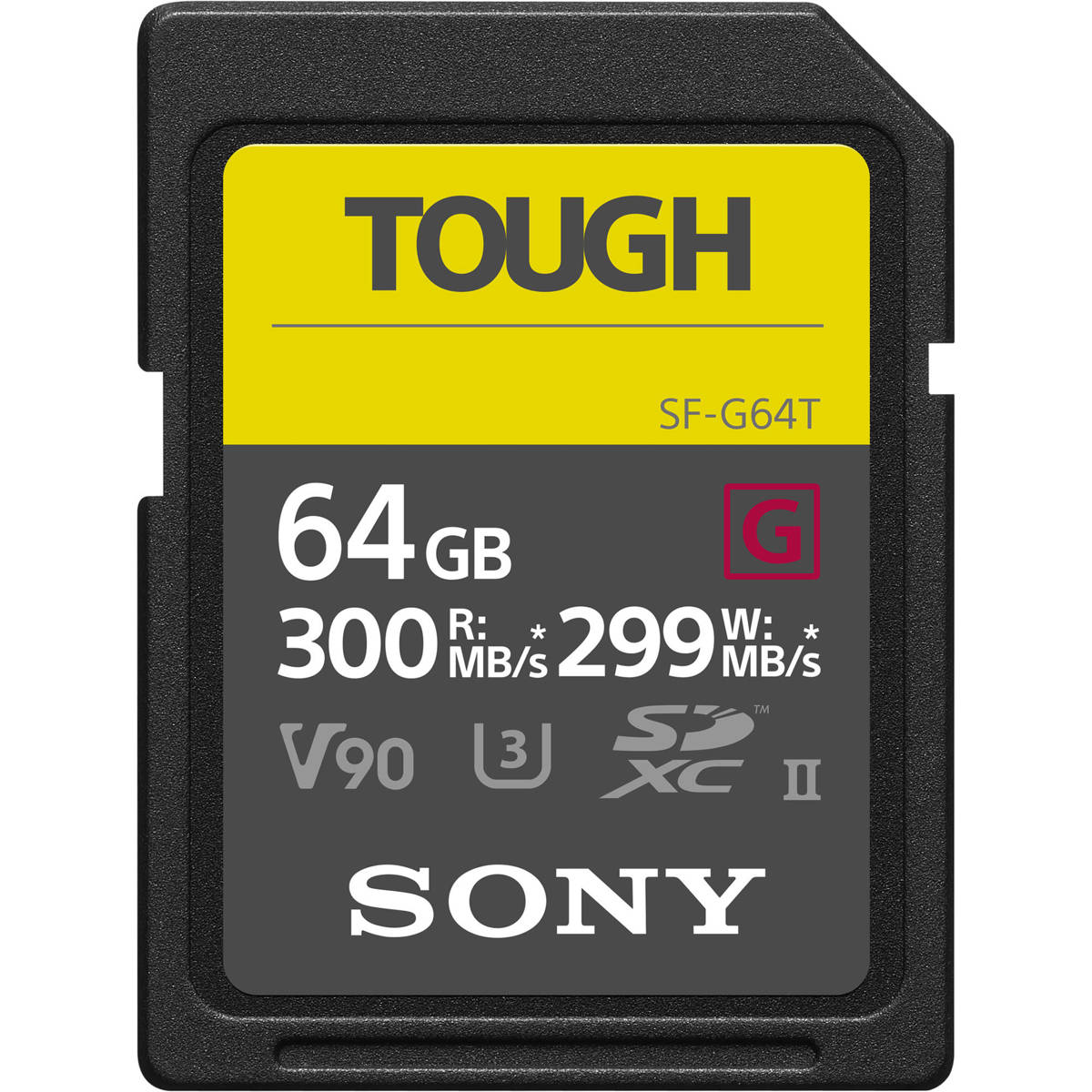 

Sony SF-G Series Tough 64GB UHS-II SDXC Memory Card