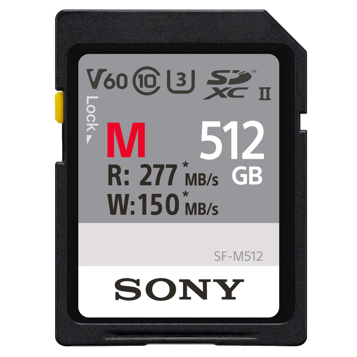 

Sony SF-M Series 512GB UHS-II SDXC Memory Card