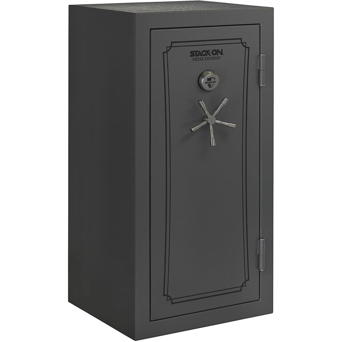 

Stack-On 36-40 Gun Capacity Safe with Biometric Fingerprint Lock, Gray Pebble