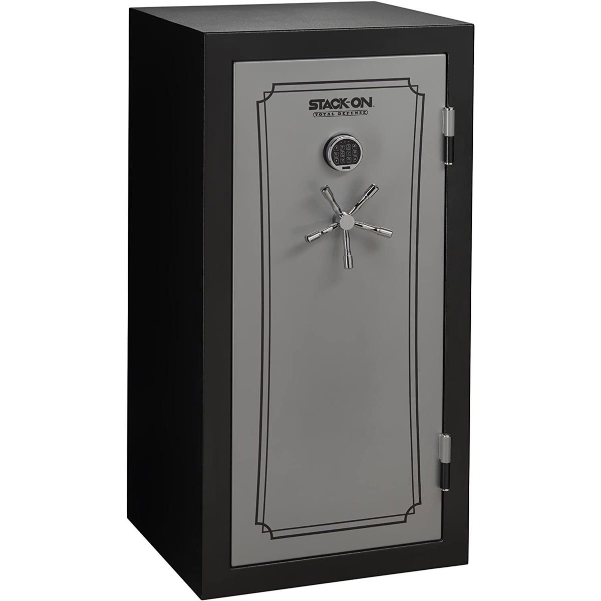 

Stack-On 36-40 Gun Capacity Safe with Back-lit Electronic Lock, Gray Pebble