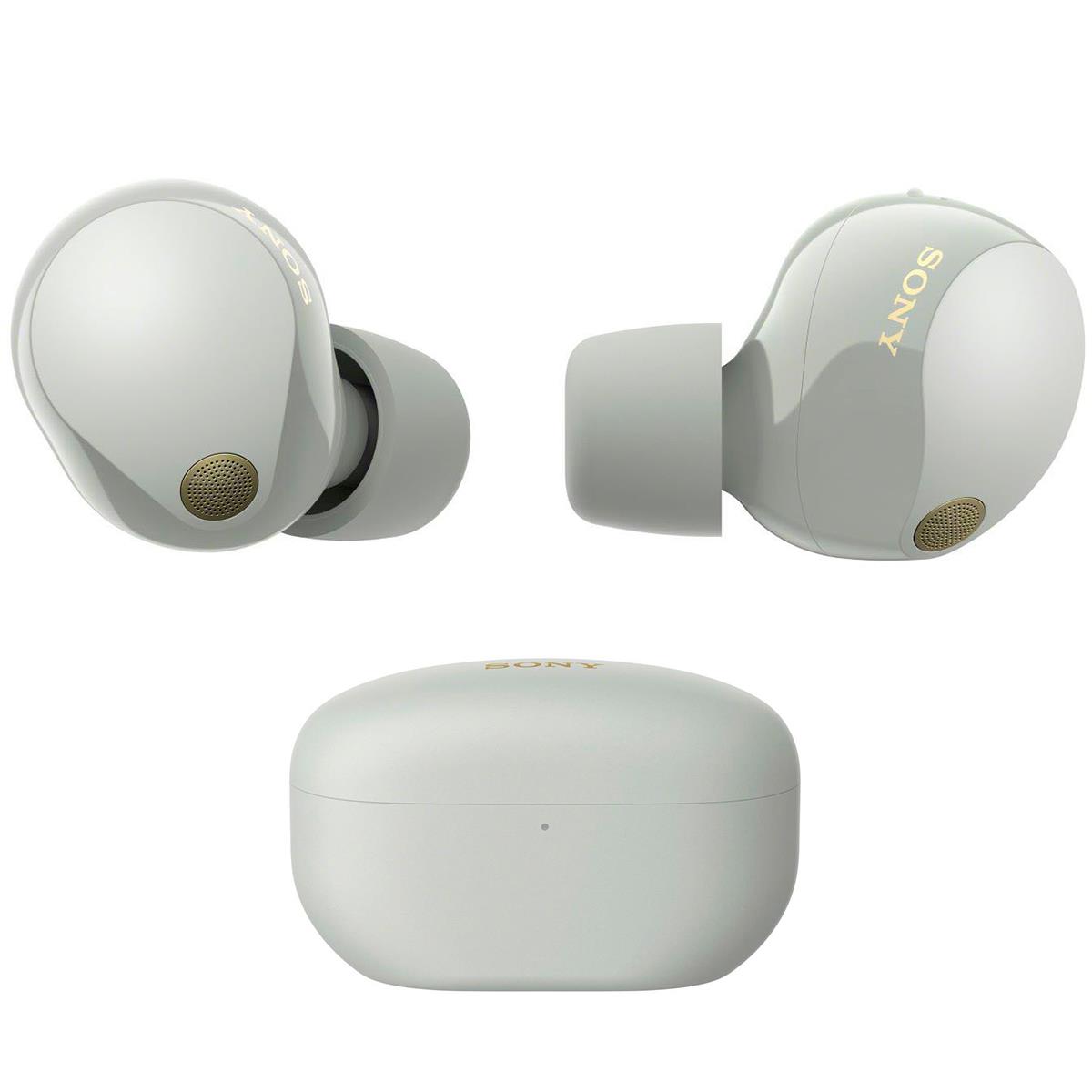Image of Sony WF-1000XM5 Wireless Noise Canceling Earbuds Silver