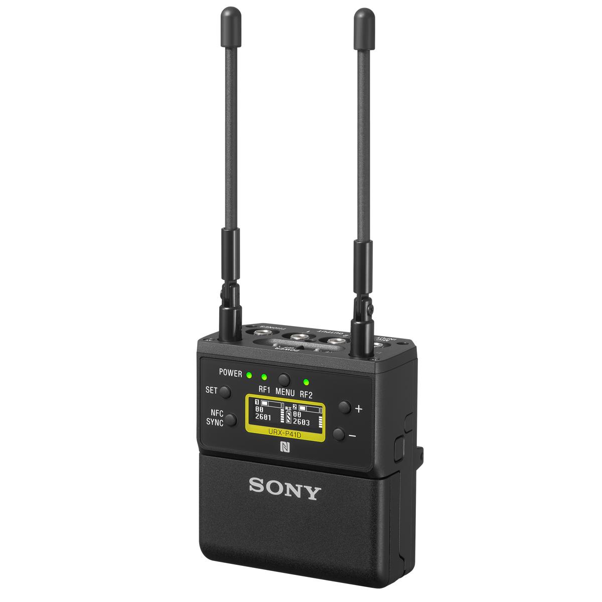 

Sony URX-P41D Dual-Ch Camera-Mount Wireless Receiver, 14UC: 470.1 to 541.8MHz