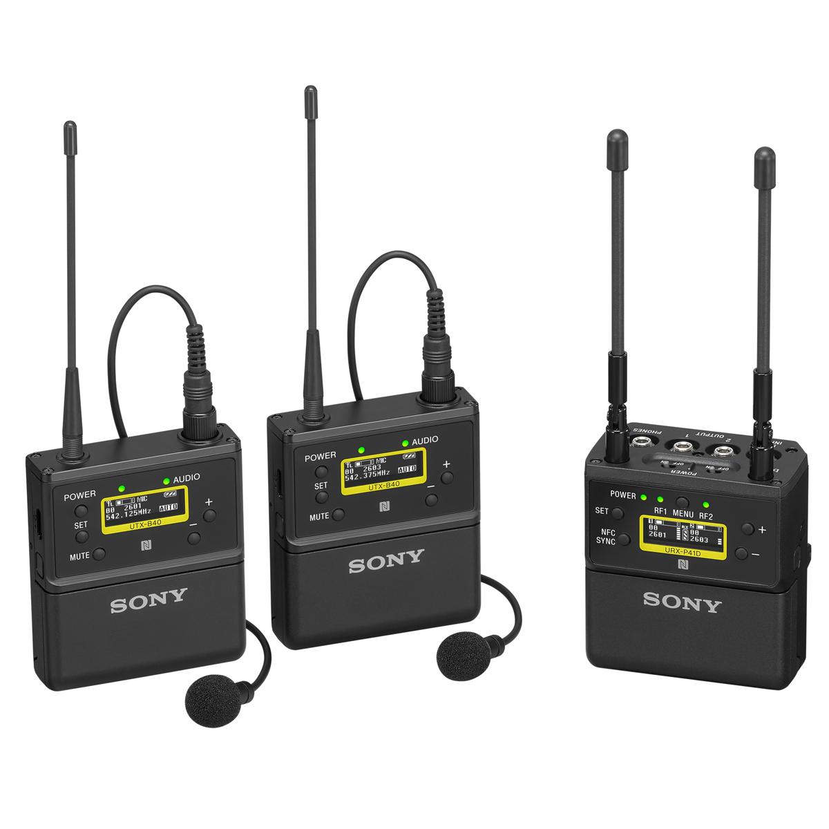 

Sony UWP-D27 2-Ch Camera-Mount Omni Lavalier Mic System, 14UC: 470.1 to 541.8MHz