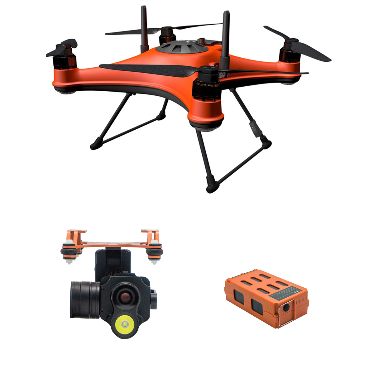 

Swellpro SplashDrone 4 Waterproof Drone with Night-Vision 1080p, Extra Battery
