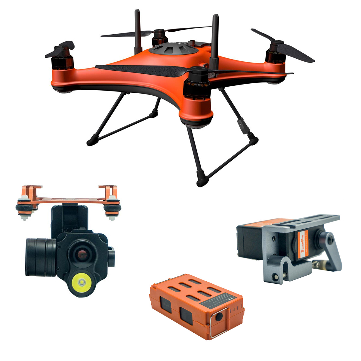 

Swellpro SplashDrone 4 Waterproof Drone with Night-Vision 1080p, Payload Release
