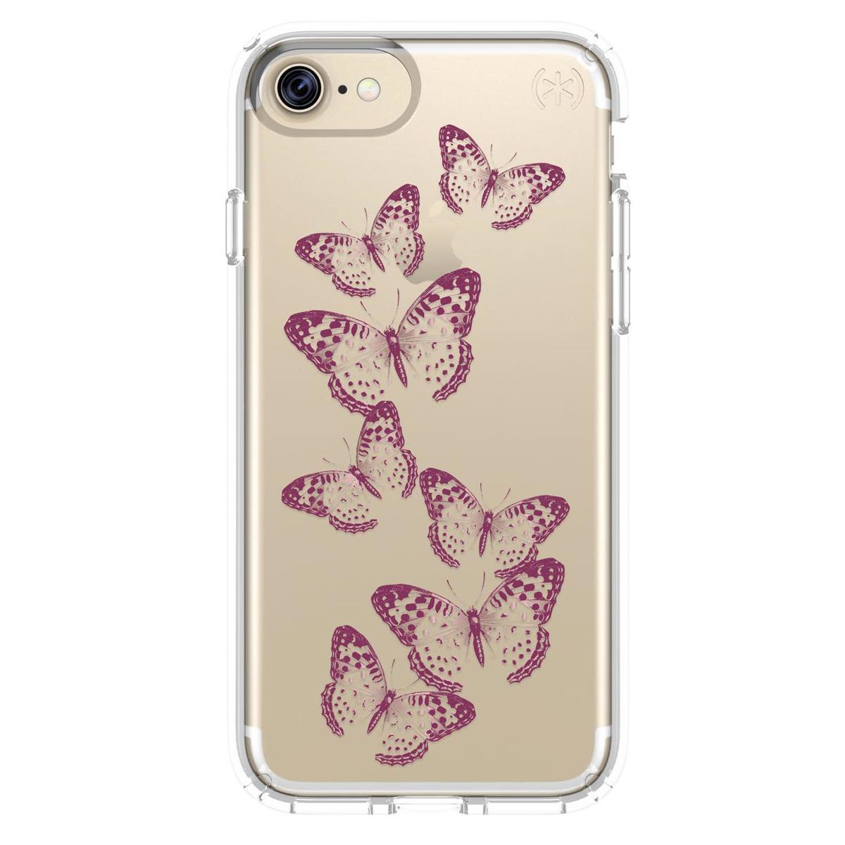 

Speck Presidio Case for iPhone 7, Brilliant Butterflies Rose Gold/Clear