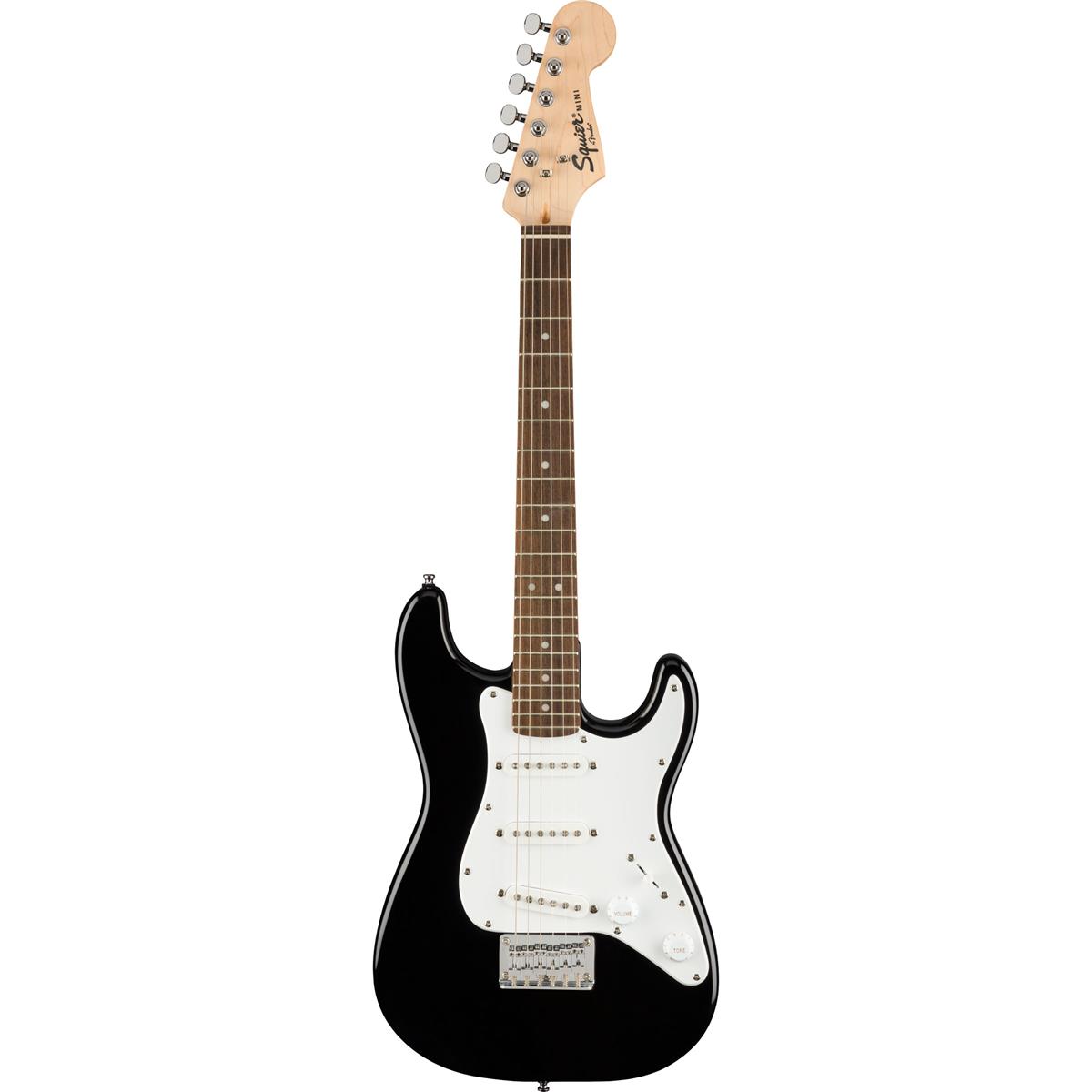 Squier Bullet Mini Stratocaster V2 SSS Beginner Electric Guitar, Black -  037-0121-506