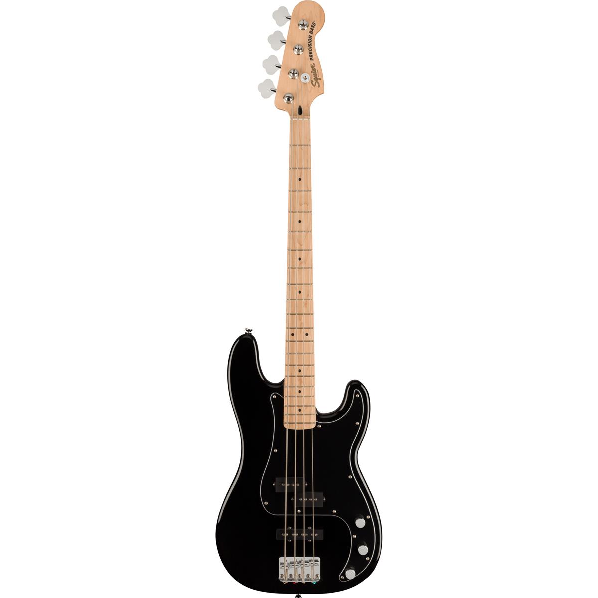 Squier Affinity Precision Bass PJ Guitar Pack w/Rumble 15 Amp, Maple, Black -  0372981006