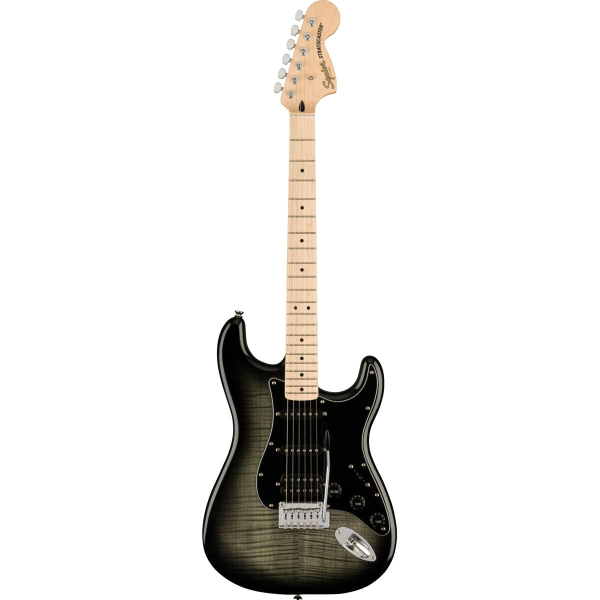 

Squier Affinity Series Stratocaster FMT HSS Electric Guitar, Maple, Black Burst