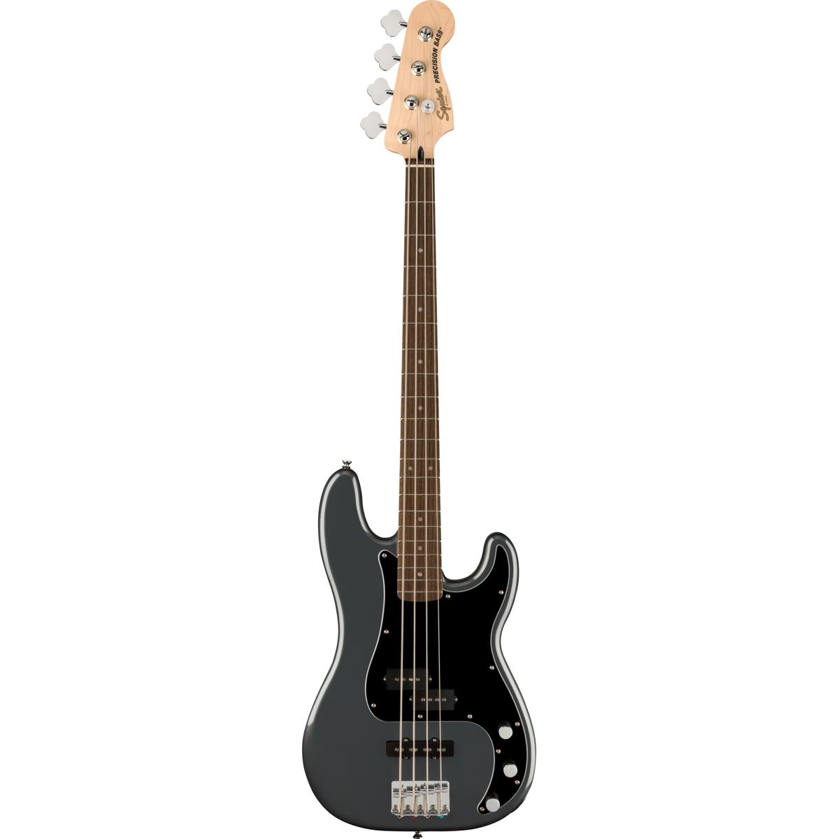 

Squier Affinity Series Precision Bass PJ Guitar, Laurel, Charcoal Frost Metallic