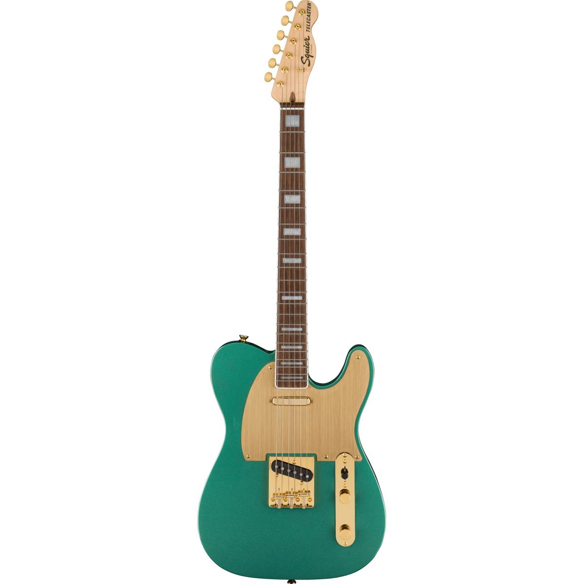 

Squier 40th Anniversary Gold Telecaster Electric Guitar, Sherwood Green Metallic
