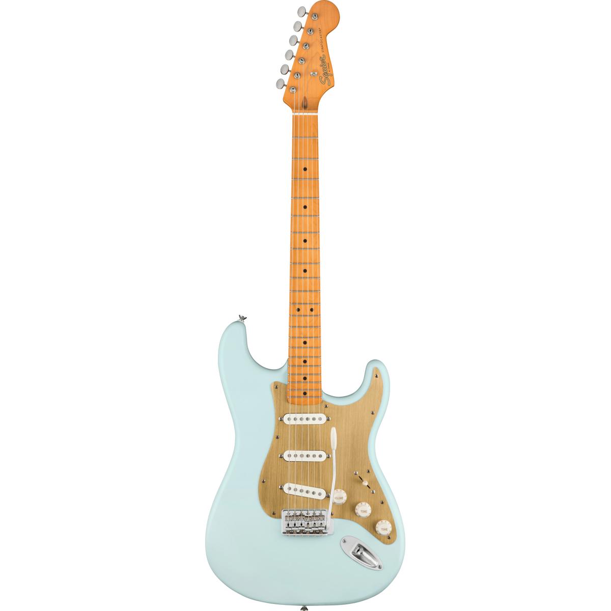 

Squier 40th Anniversary Vintage Stratocaster Electric Guitar, Satin Sonic Blue