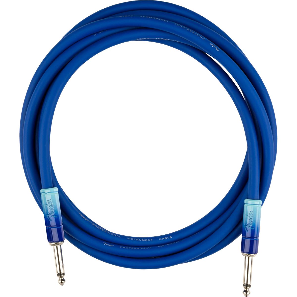 

Fender 10' Ombre Series Instrument Cable, Straight/Straight, Belair Blue