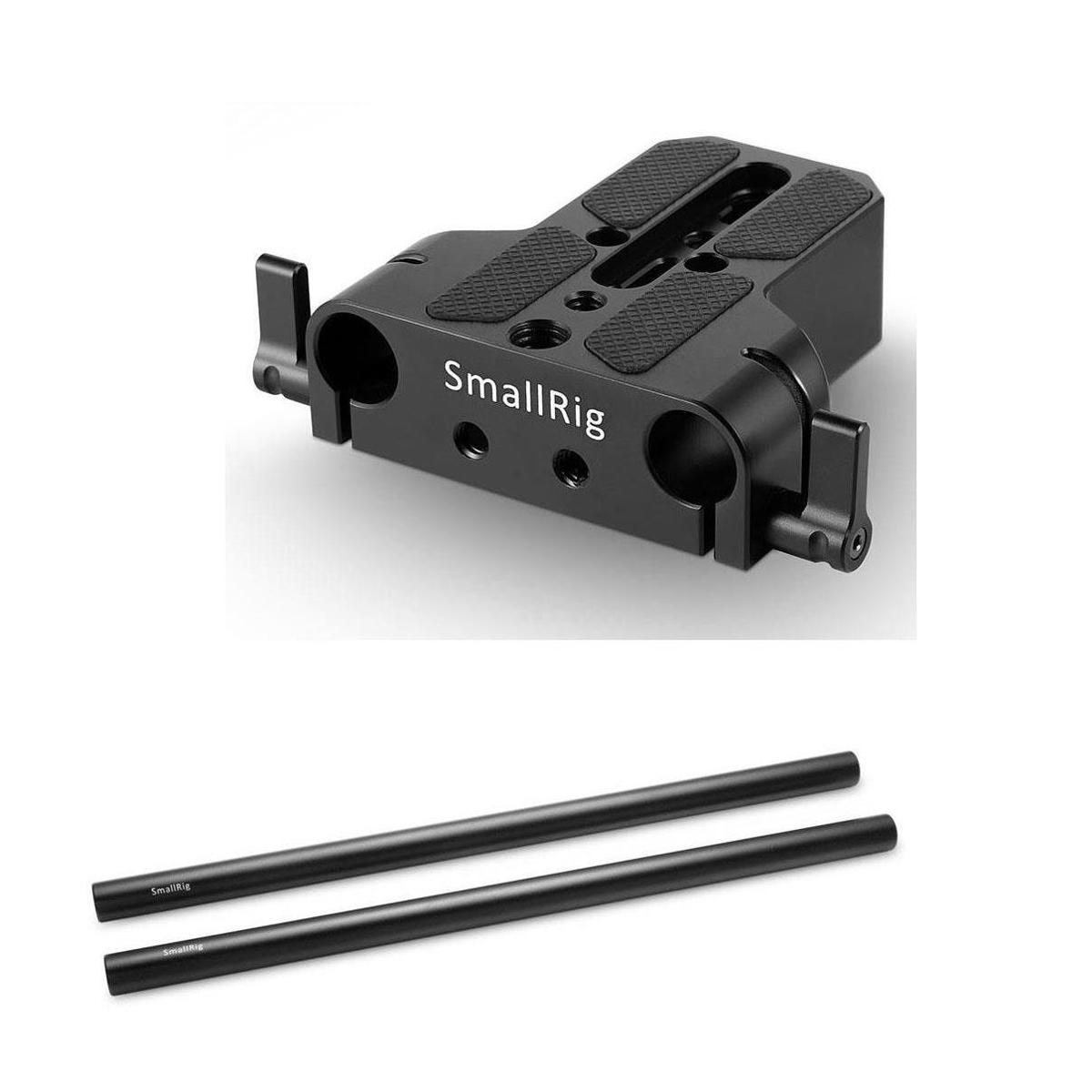 

SmallRig Baseplate with Dual 15mm Rod Clamp With SR 15mm Carbon Fiber Rod, 8" 2x