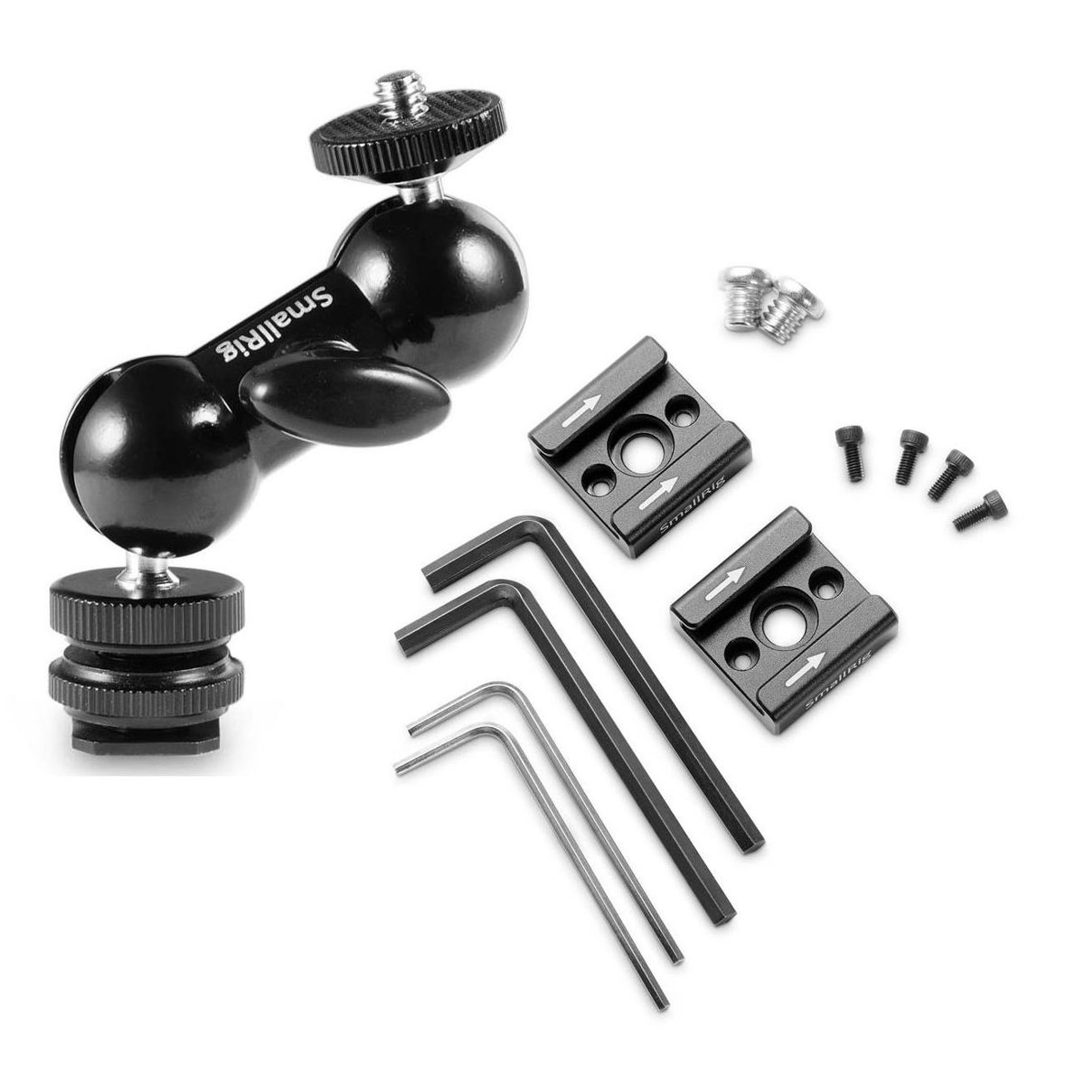 

SmallRig Cold Shoe, 2-Pack With SmallRig Multi-Function Double End BallHead