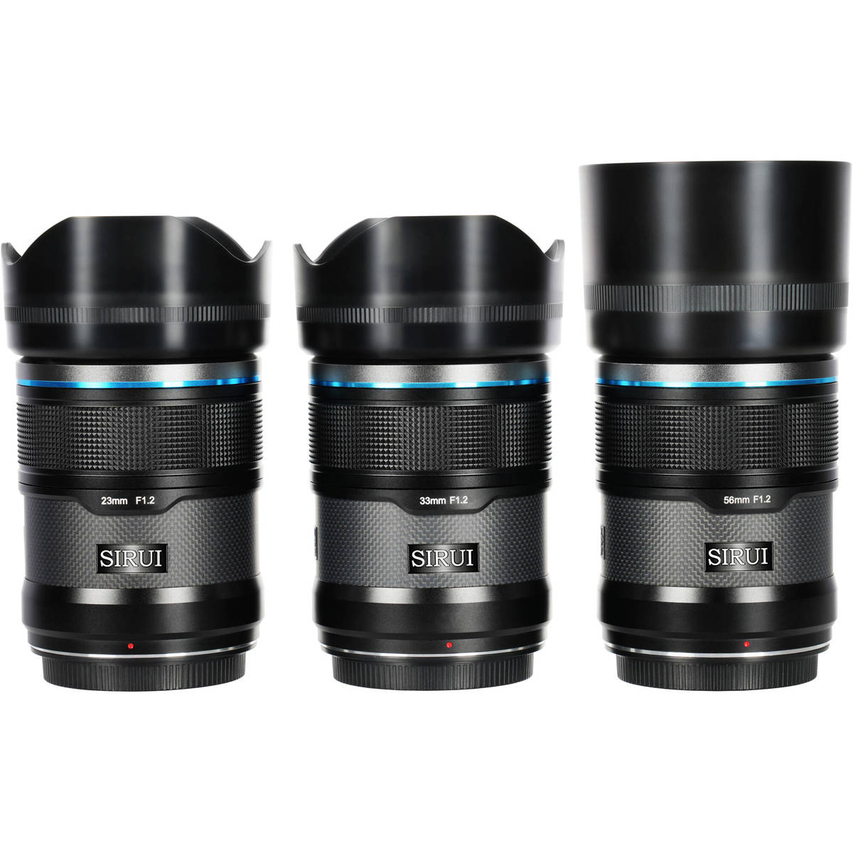 

Sirui Sniper Series 3-Lens Set with 23mm, 33mm and 56mm f/1.2 Lenses Black Fujifilm X