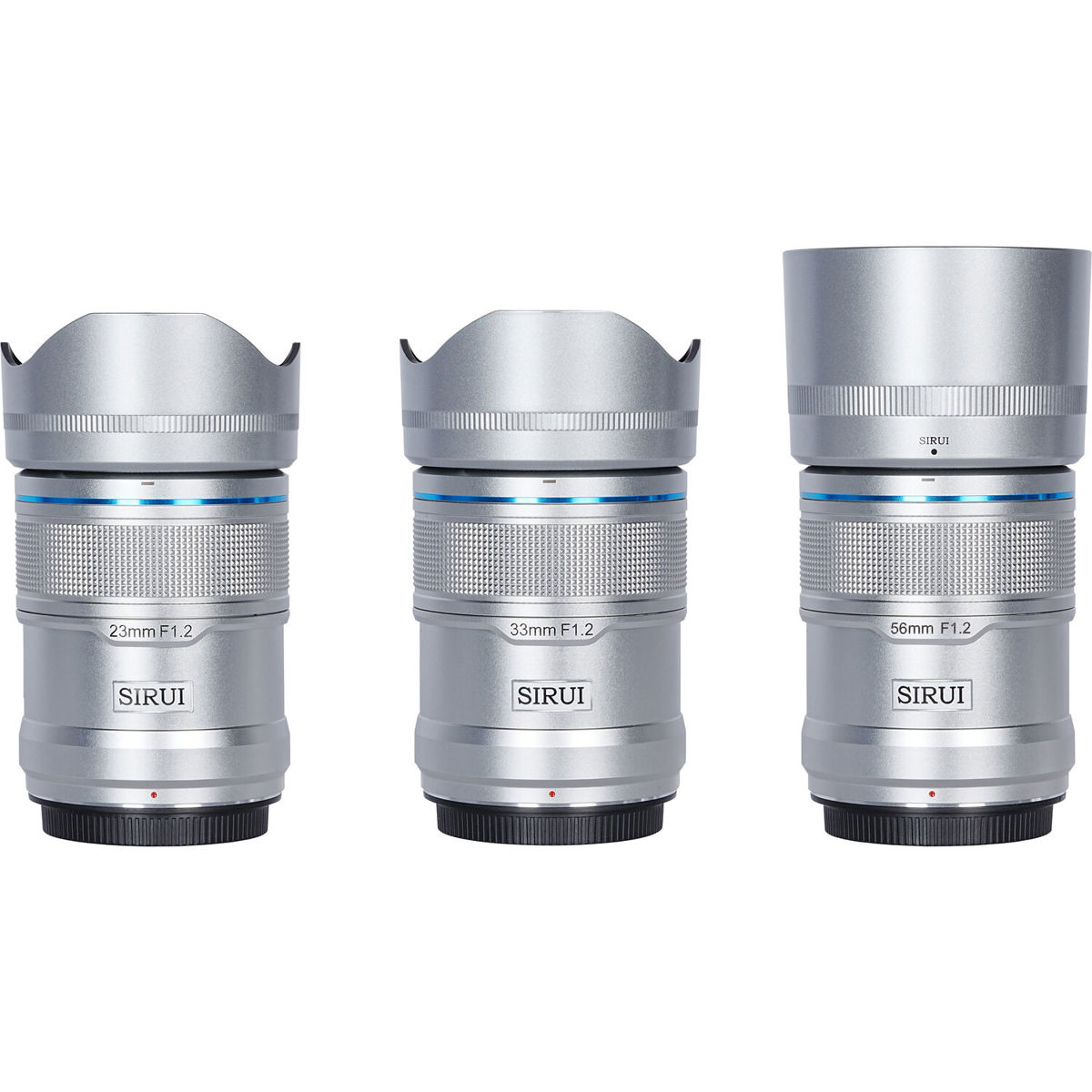

Sirui Sniper Series 3-Lens Set with 23mm, 33mm and 56mm f/1.2 Lenses Silver Nikon Z