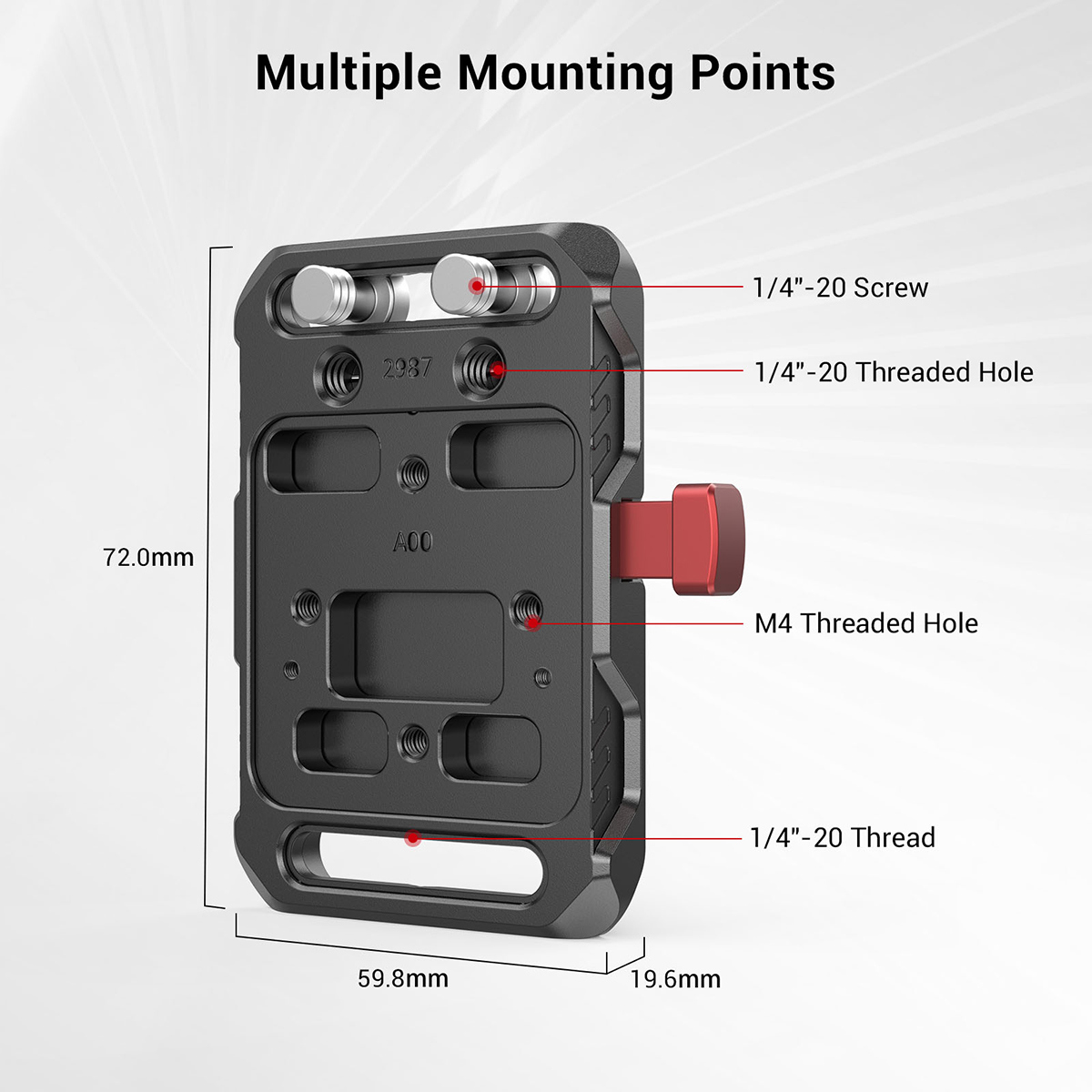 Аккумуляторная пластина SmallRig Mini V-Mount #2987