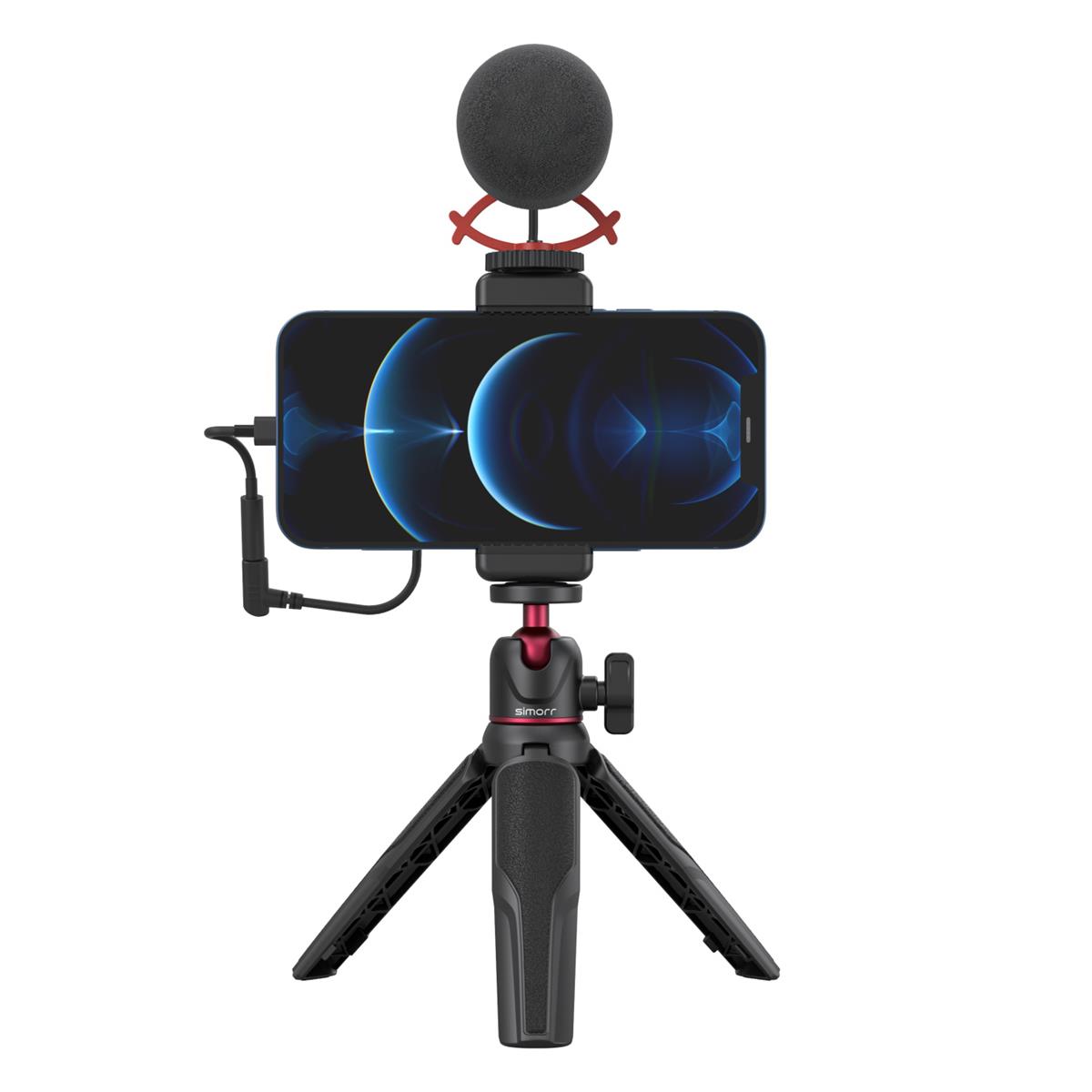 SmallRig simorr Vigor VK-40 Vlog Tripod Kit with Wave S1 Lite Microphone