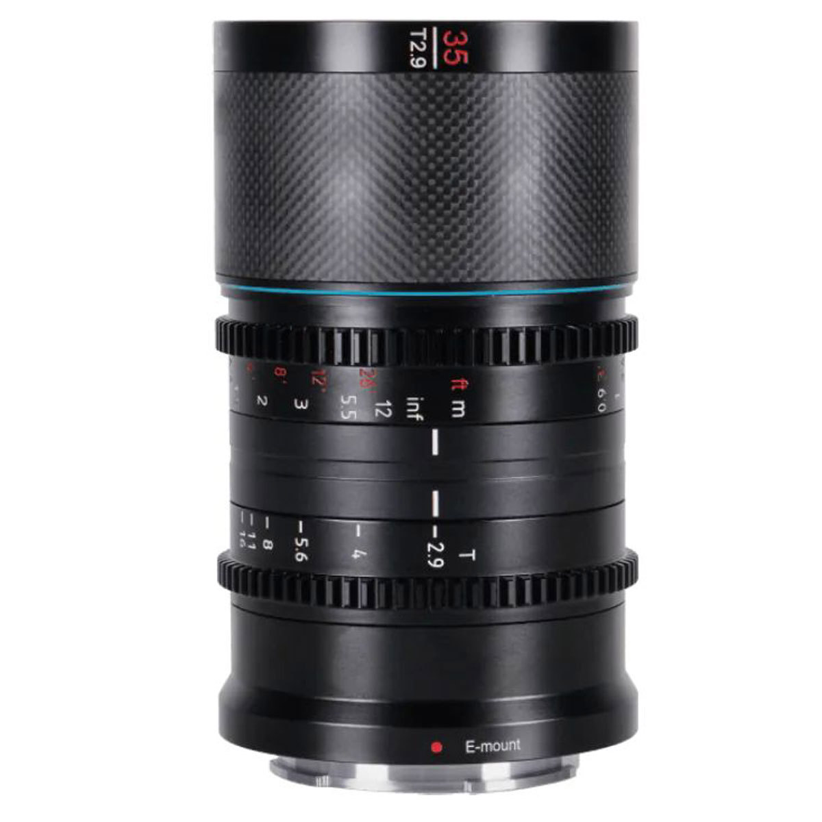 

Sirui 35mm T2.9 1.6x Carbon Fiber Anamorphic Lens for Canon RF, Neutral Flare