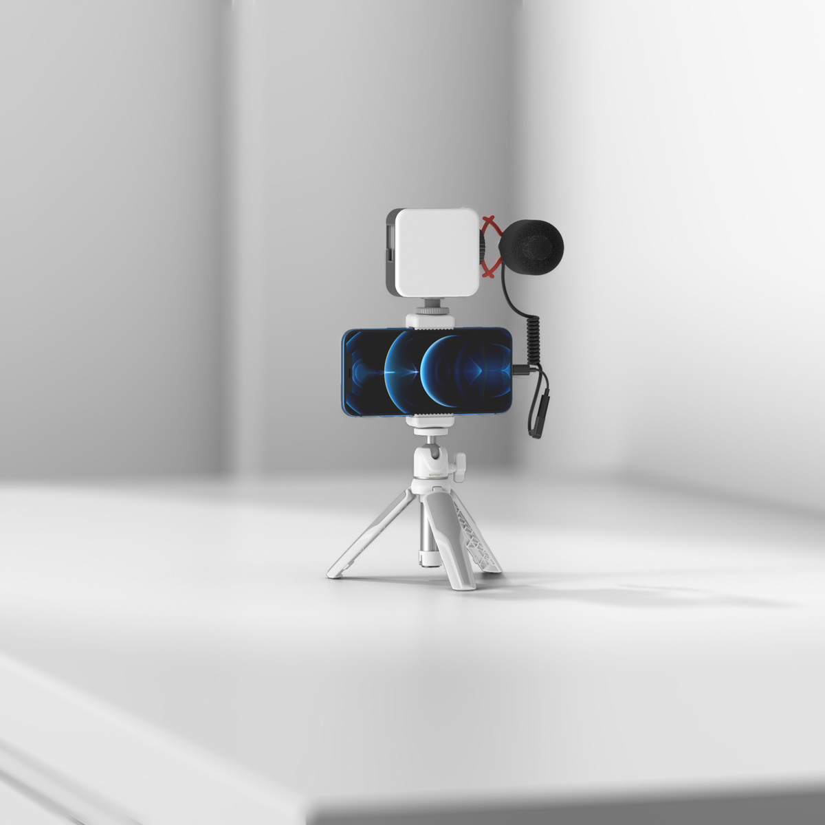 

SmallRig simorr Vigor VK-50 Vlog Tripod Kit, White