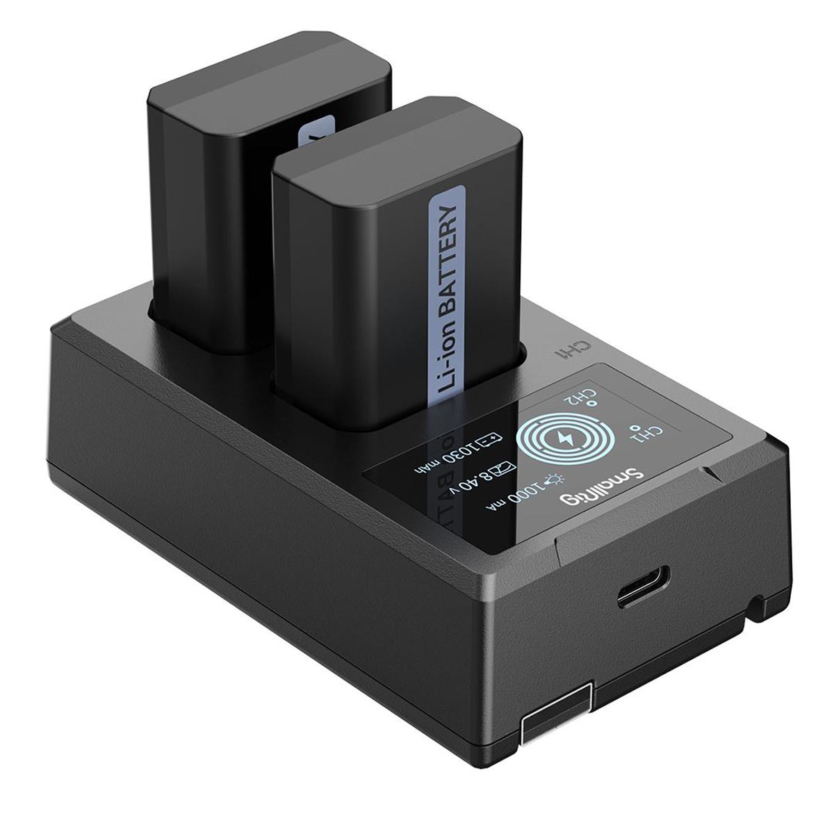 Аккумулятор для камеры SmallRig 2x NP-FW50 7,62 Вт⋅ч 7,4 В 1030 мАч и двойное зарядное устройство