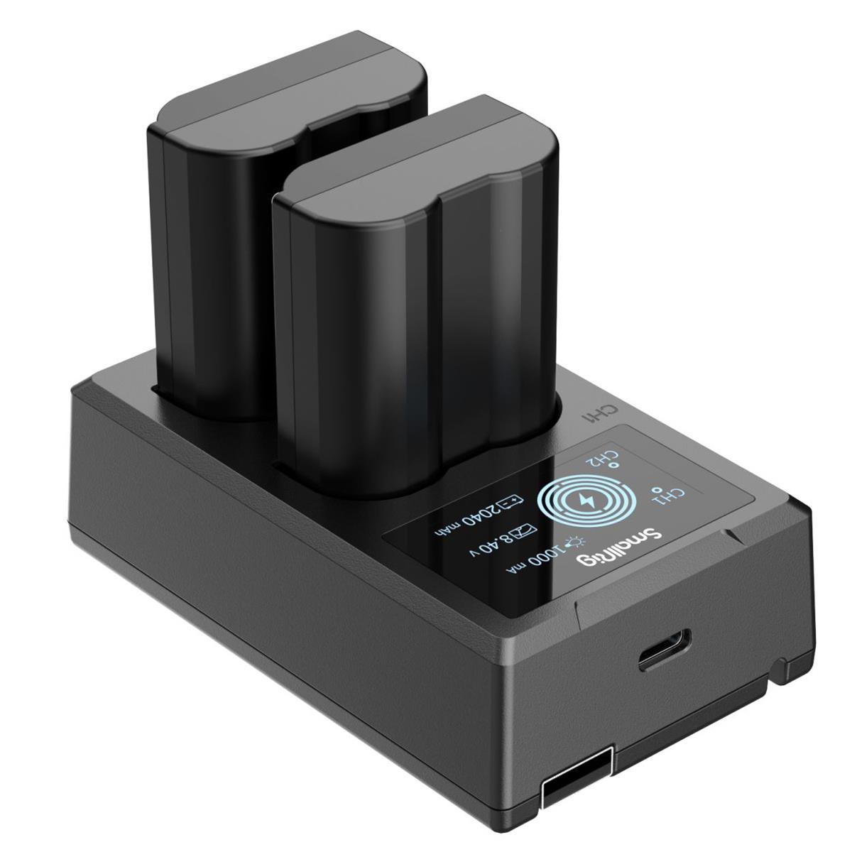 Аккумулятор для камеры SmallRig 2x EN-EL15 14,69 Втч 7,2 В 2040 мАч и комплект двойного зарядного устройства