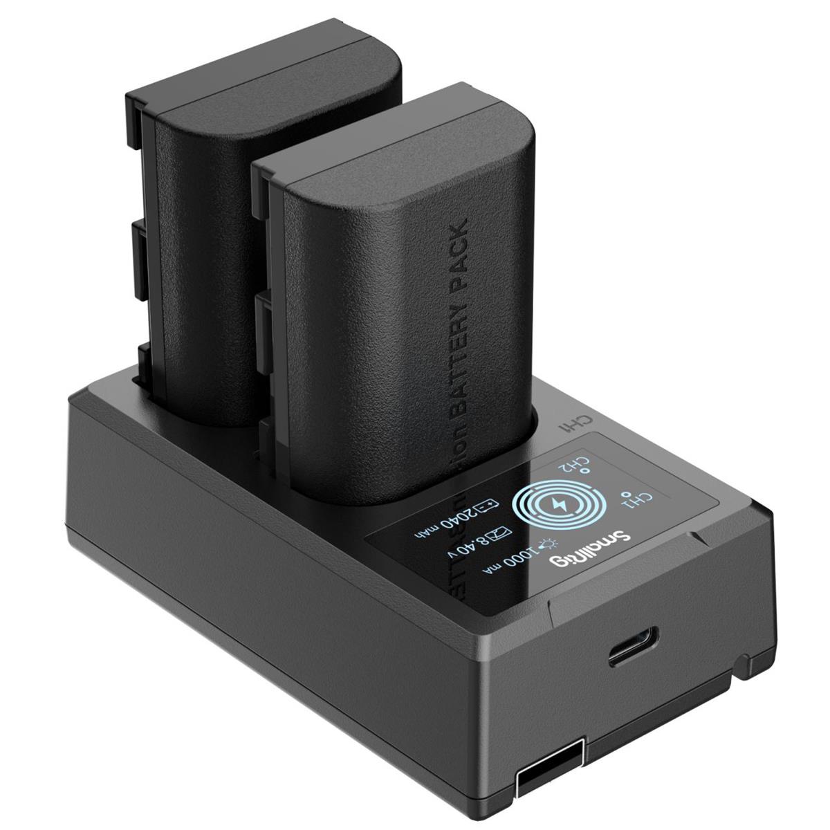 Аккумулятор для камеры SmallRig 2x LP-E6NH 14,69 Вт⋅ч 7,2 В 2040 мАч и комплект двойного зарядного устройства