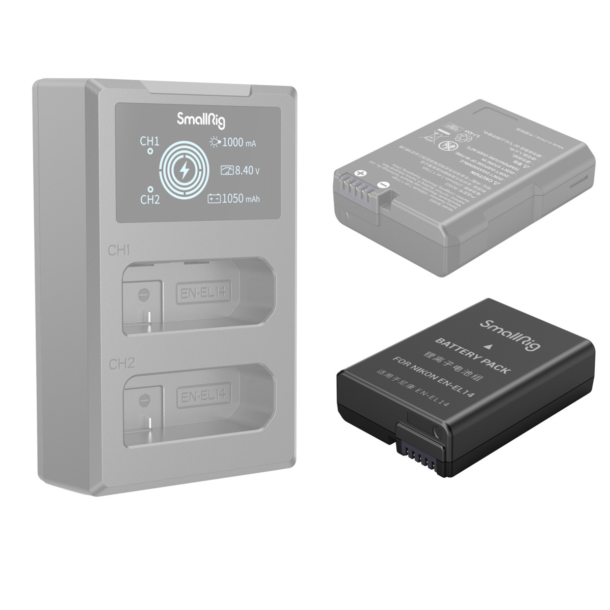

SmallRig EN-EL14 7.77Wh 7.4V 1050mAh Camera Battery