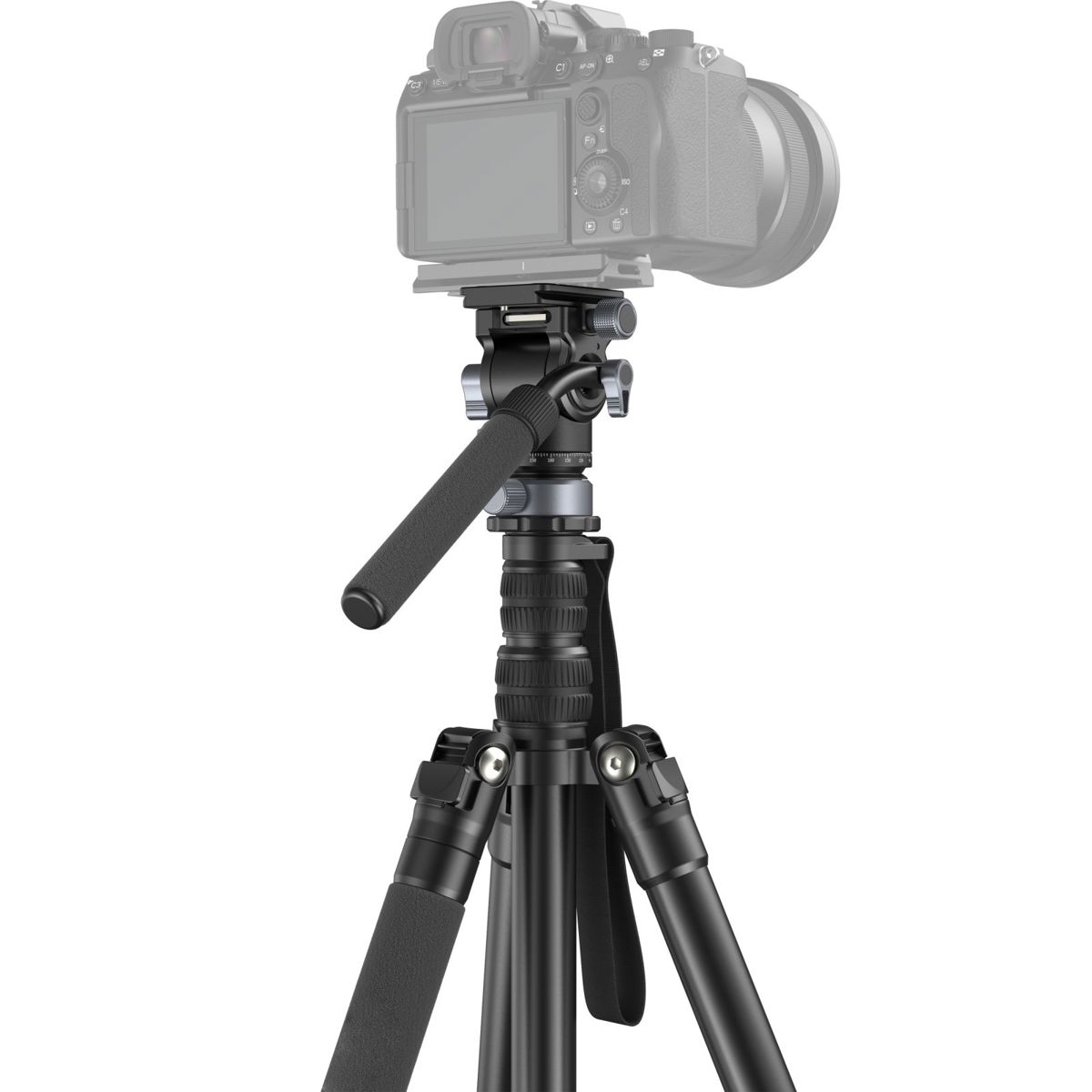 

SmallRig FreeBlazer CT190 4-Section Aluminum Tripod with Video Head