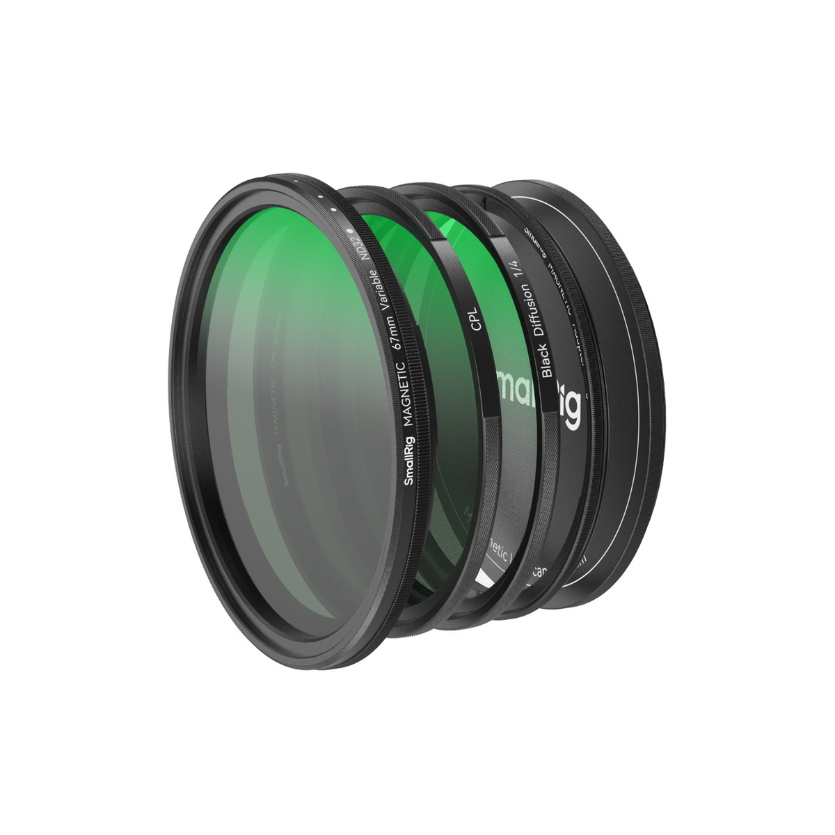 

SmallRig 67mm 5-In-1 Attachable Filter Kit with VND 2-32, CPL and 1/4 Black Mist