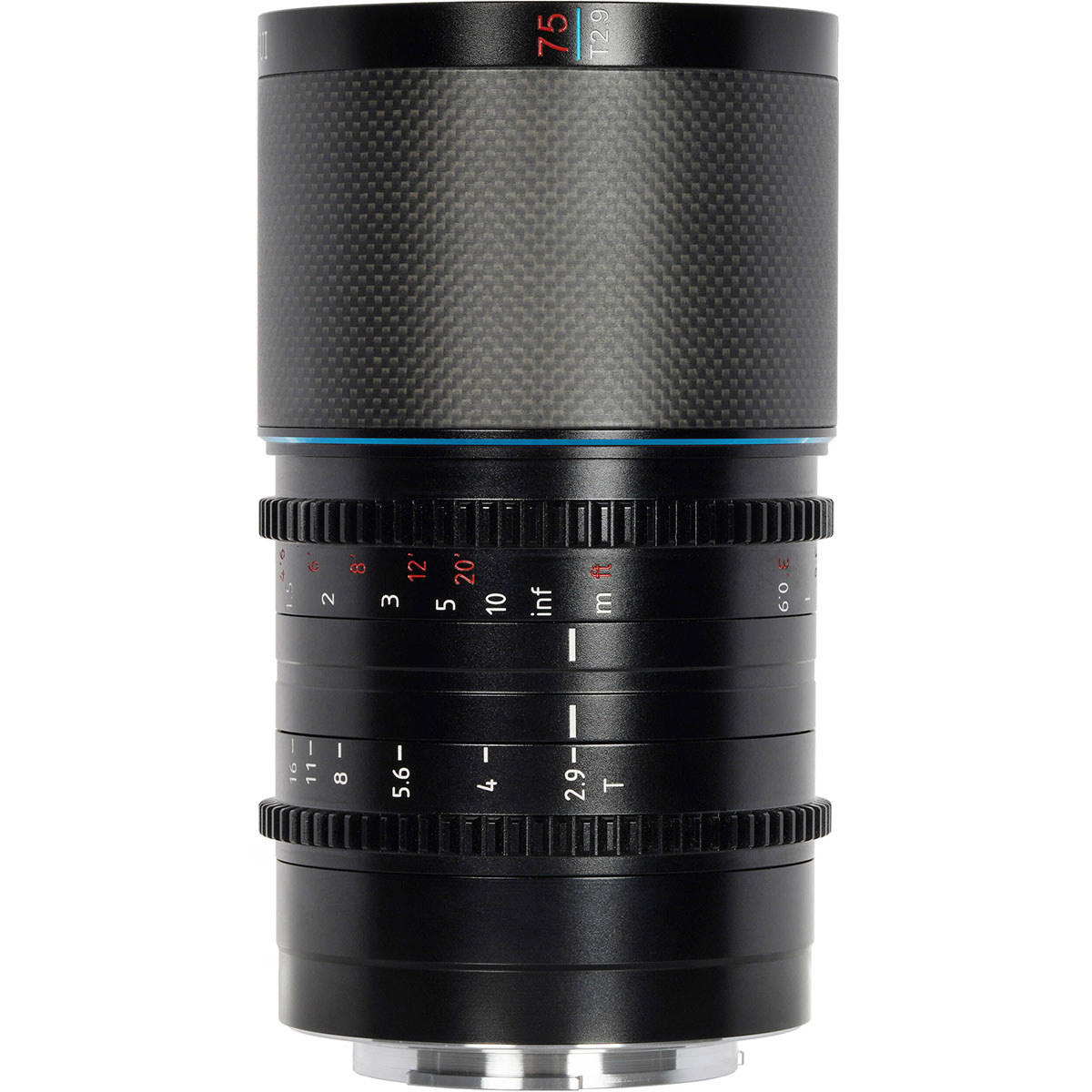 

Sirui Saturn T2.9 1.6x Carbon Fiber Anamorphic Lens Blue 75mm Sony E