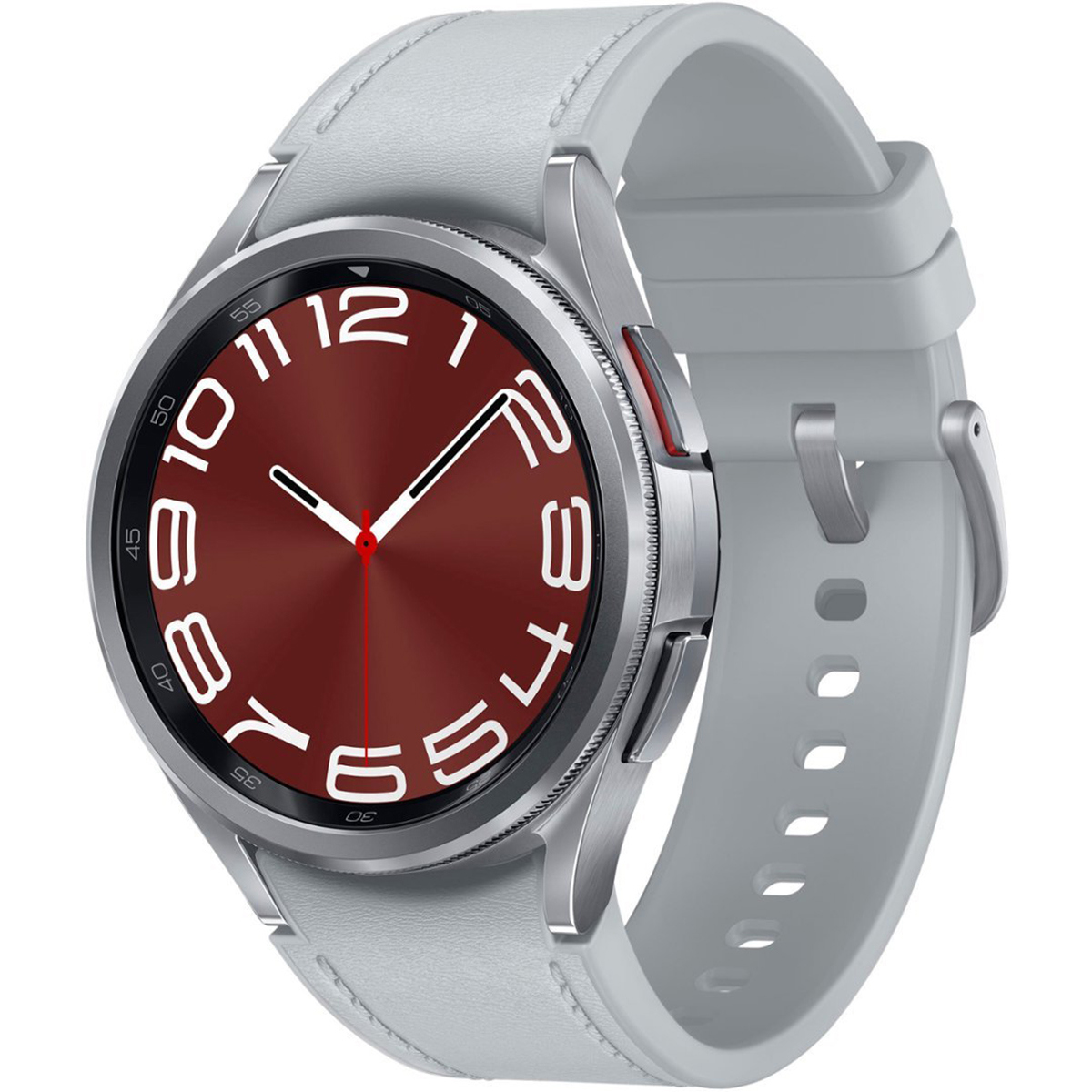 Image of Samsung Galaxy Watch6 Classic GPS + LTE Silver Sport Band Silver Stainless Steel Case 43mm