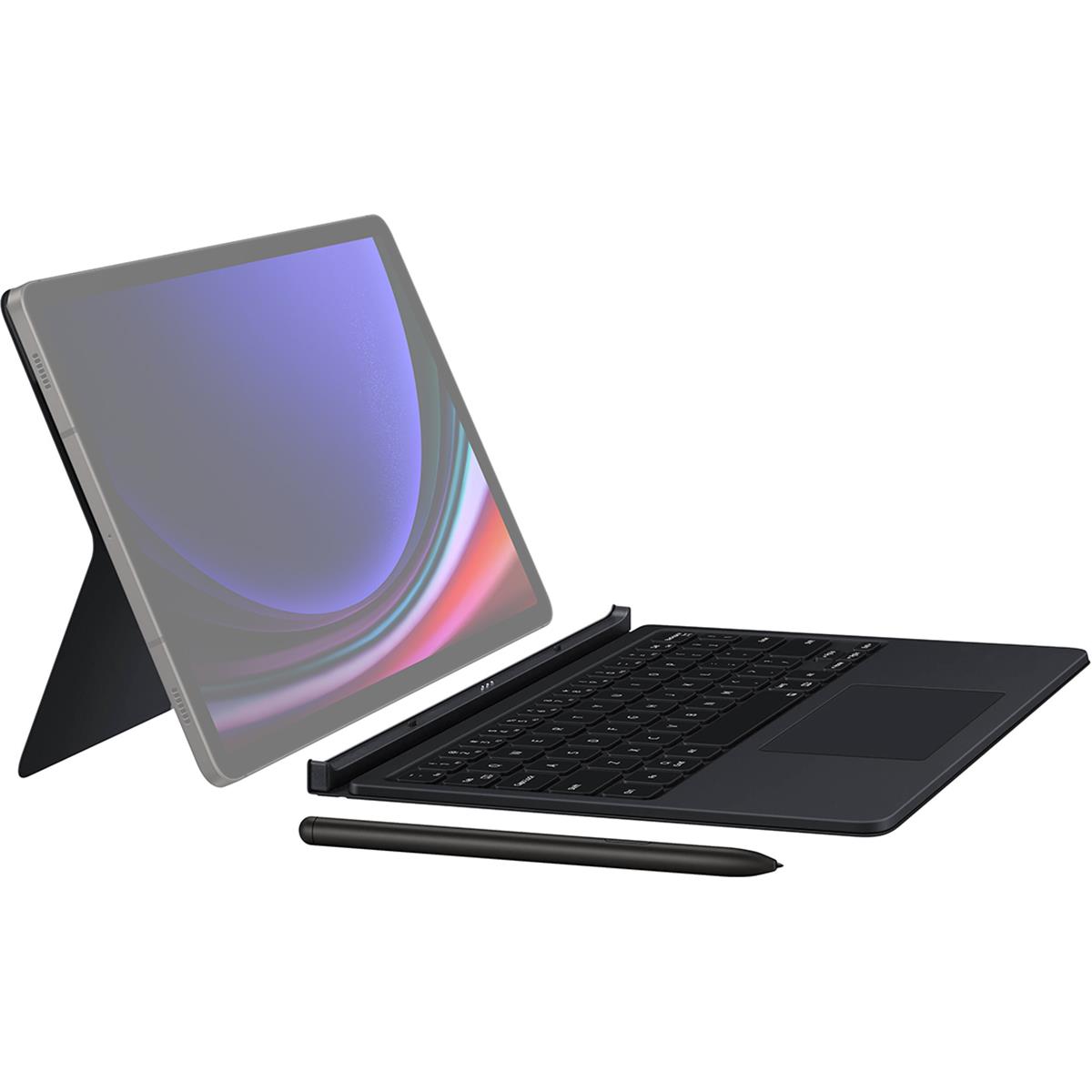 Image of Samsung Book Cover Keyboard for Galaxy Tab S9/S9 FE Tablet