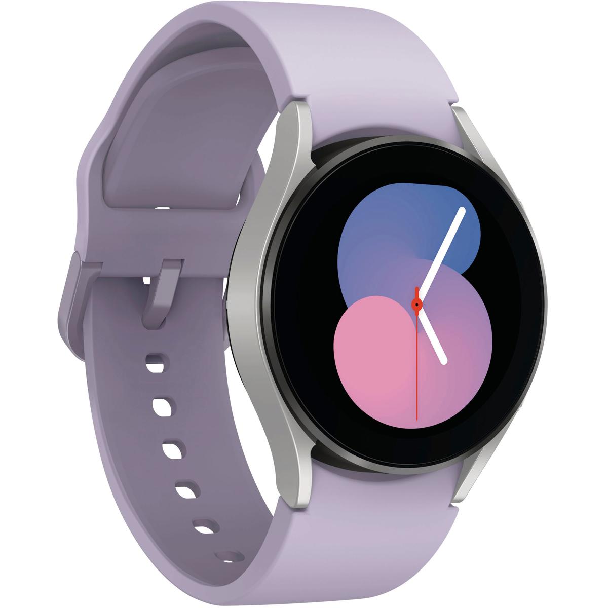 

Samsung Galaxy Watch5 GPS + LTE, 40mm Aluminum Case with Sport Band, Silver