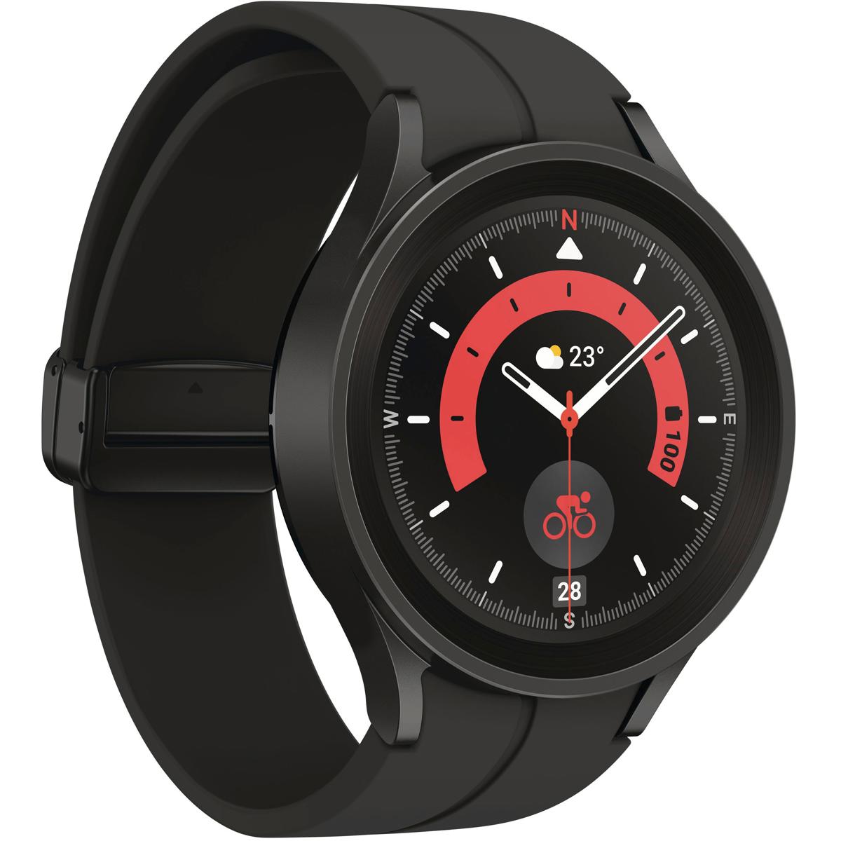 

Samsung Galaxy Watch5 Pro GPS + Bluetooth, 45mm Titanium Case w/Sport Band,Black