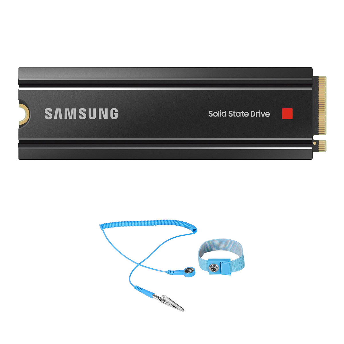 

Samsung 980 PRO 1TB PCIe NVMe M.2 Internal SSD w/Heatsink,w/6' Anti-Static Strap