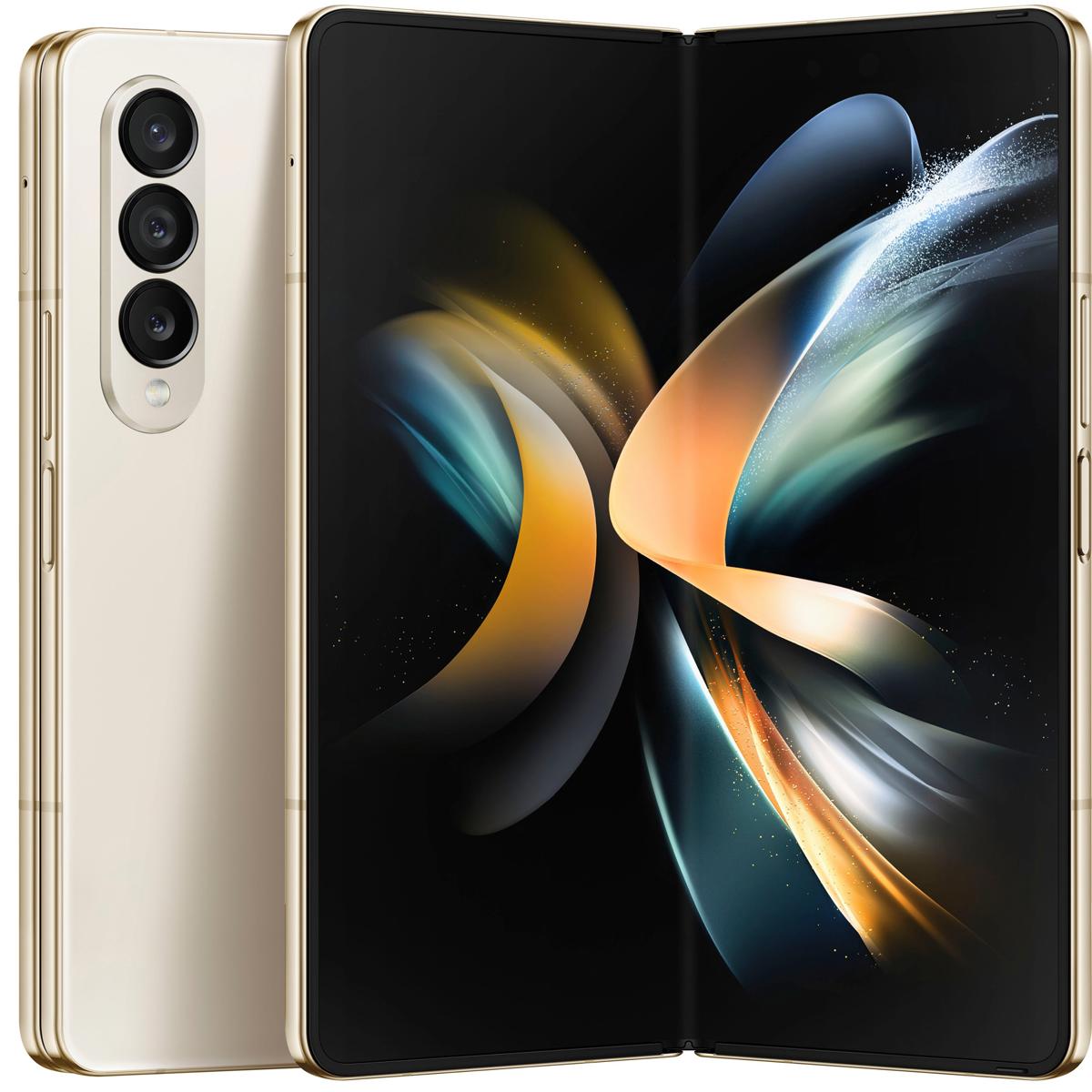 

Samsung Z Fold4 5G 7.6" 120Hz QXGA+ 512GB GSM/CDMA Smartphone, Unlocked, Beige