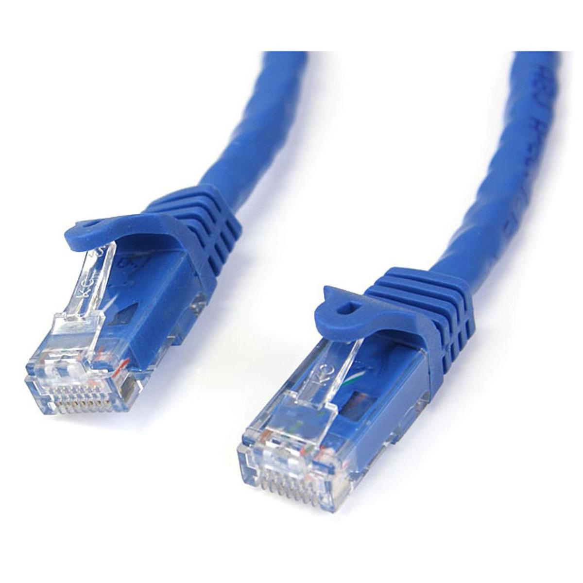 

StarTech 15' Snagless Cat 6 Patch Cable with RJ-45 Male Connectors, Blue