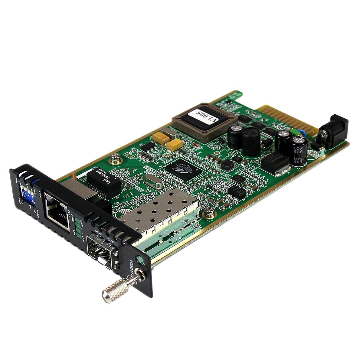 Image of StarTech 1.25Gbps Gigabit Ethernet Fiber Media Converter Card Module