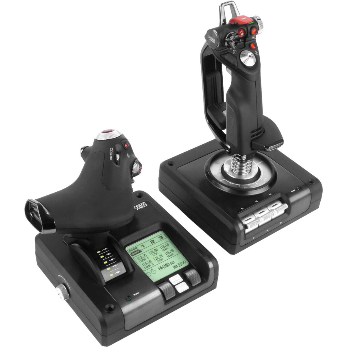 

Logitech G Pro Flight X52 Pro Flight System w/H.O.T.A.S Throttle & Stick for PC