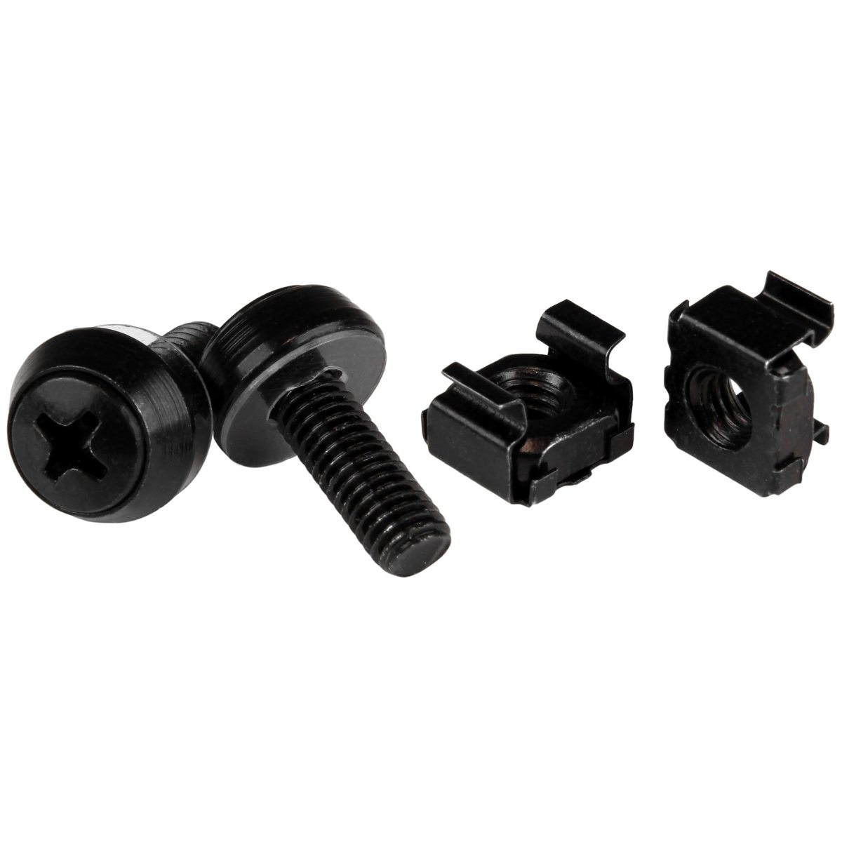 

StarTech M6x 12mm Screw and Cage Nut, 100 Pack, Black