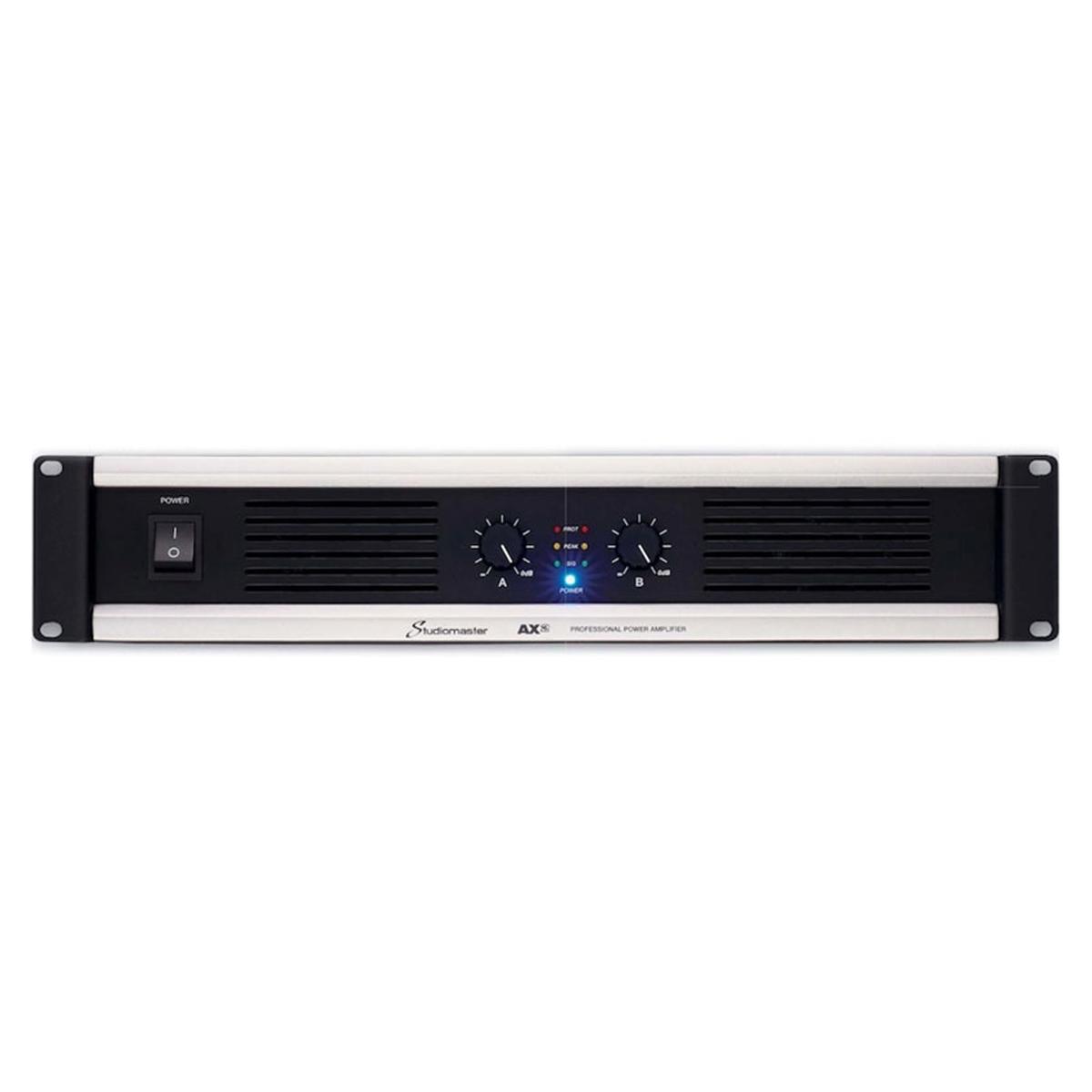 

Studiomaster AX2-25 2x 750W at 4 Ohms 2U Power Amplifier
