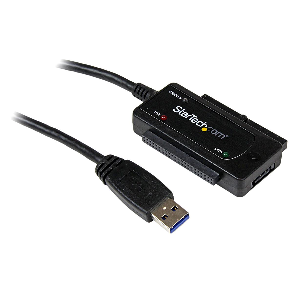 Image of StarTech USB 3.0 to SATA or IDE Hard Drive Adapter